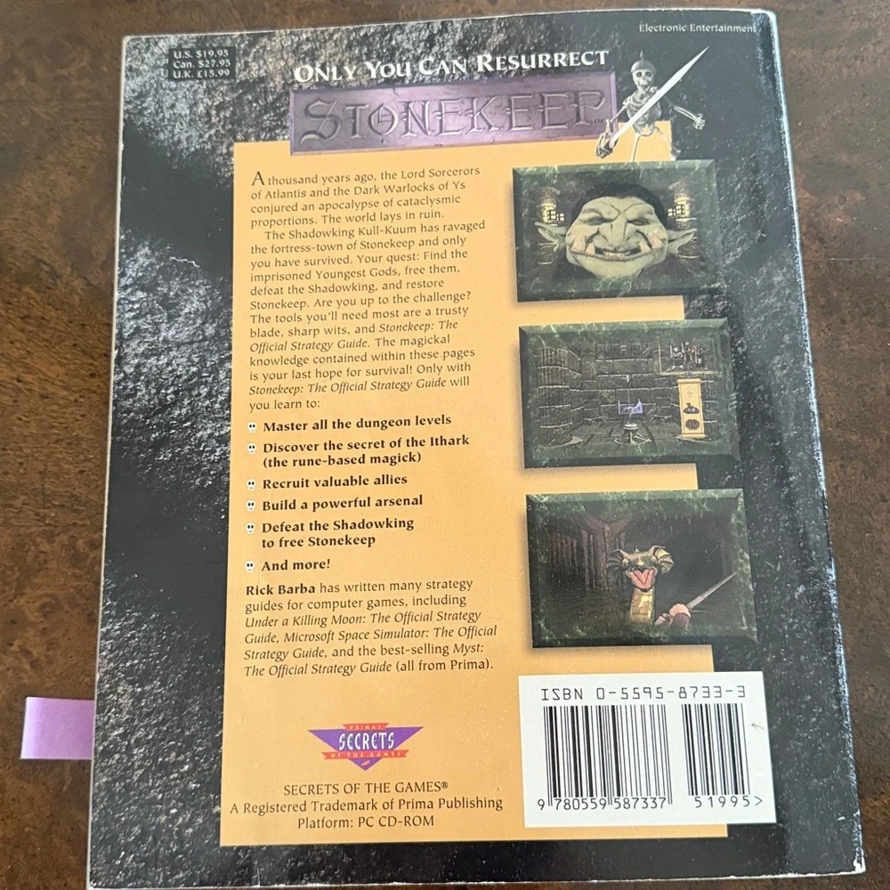 Complete Stonekeep Game: The Novella, The Strategy Manual, The Disc with Booklet